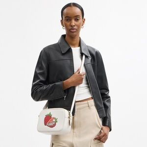 Jamie Camera Bag With Strawberry Graphic